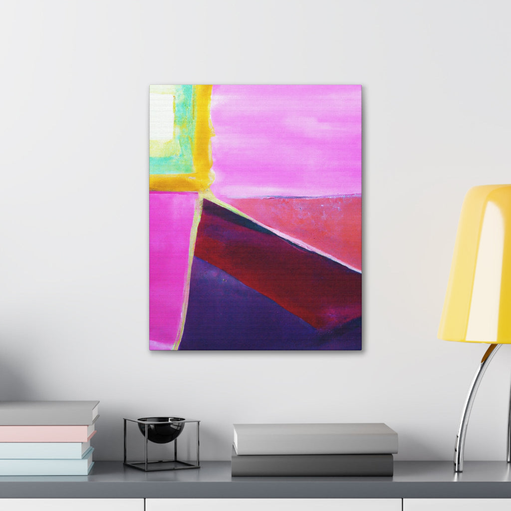Wall Art Decor - Canvas Print Artwork - Pink and Purple Pattern