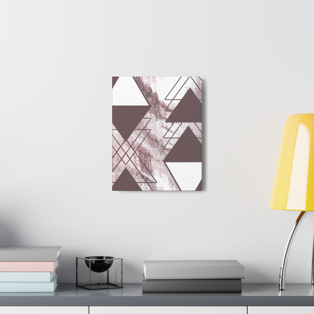 Wall Art Decor - Canvas Print Artwork - Mauve Rose and White