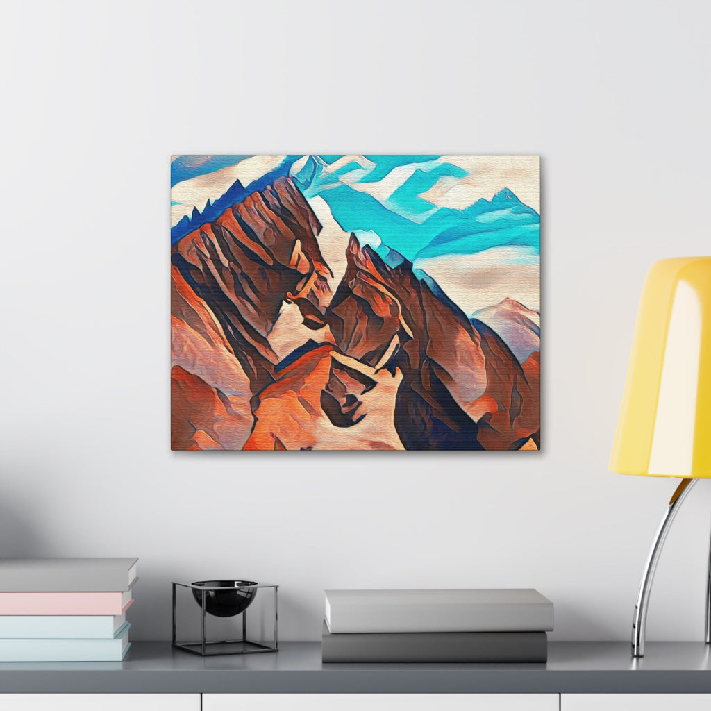 Wall Art Decor - Canvas Print Artwork - Brown Horses