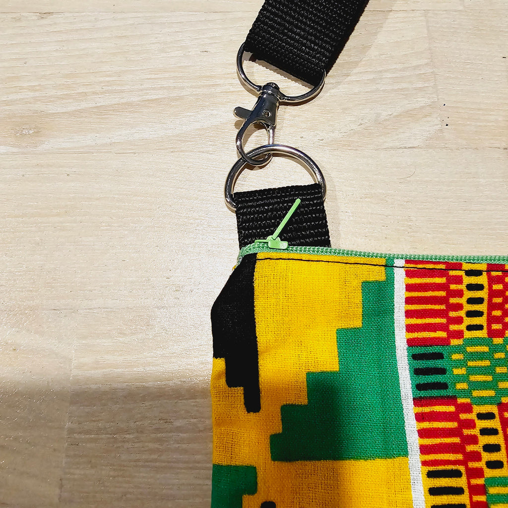 Handmade Phone Bag and Keyfob Set  | African Ankara Print Fabric |
