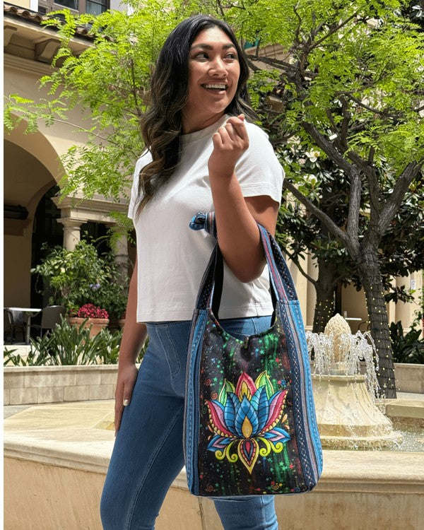 Kathmandu Collection Lotus Handmade Hobo Bag