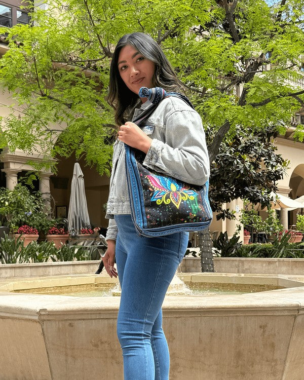 Kathmandu Collection Lotus Handmade Hobo Bag