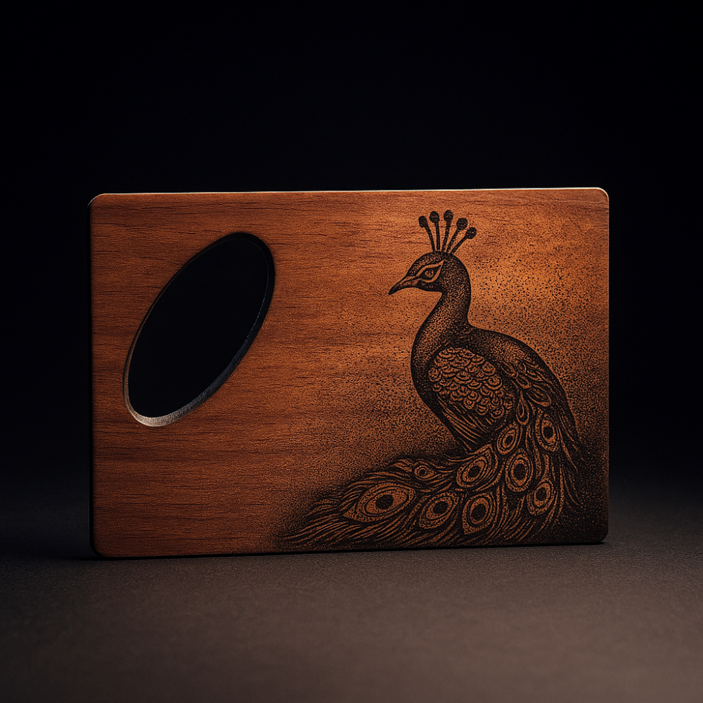 Bottle Opener Personalized engraving Cedar Wood Credit Card