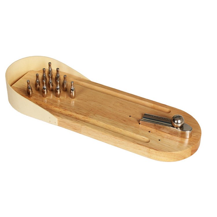 Desktop Wooden Bowling Alley