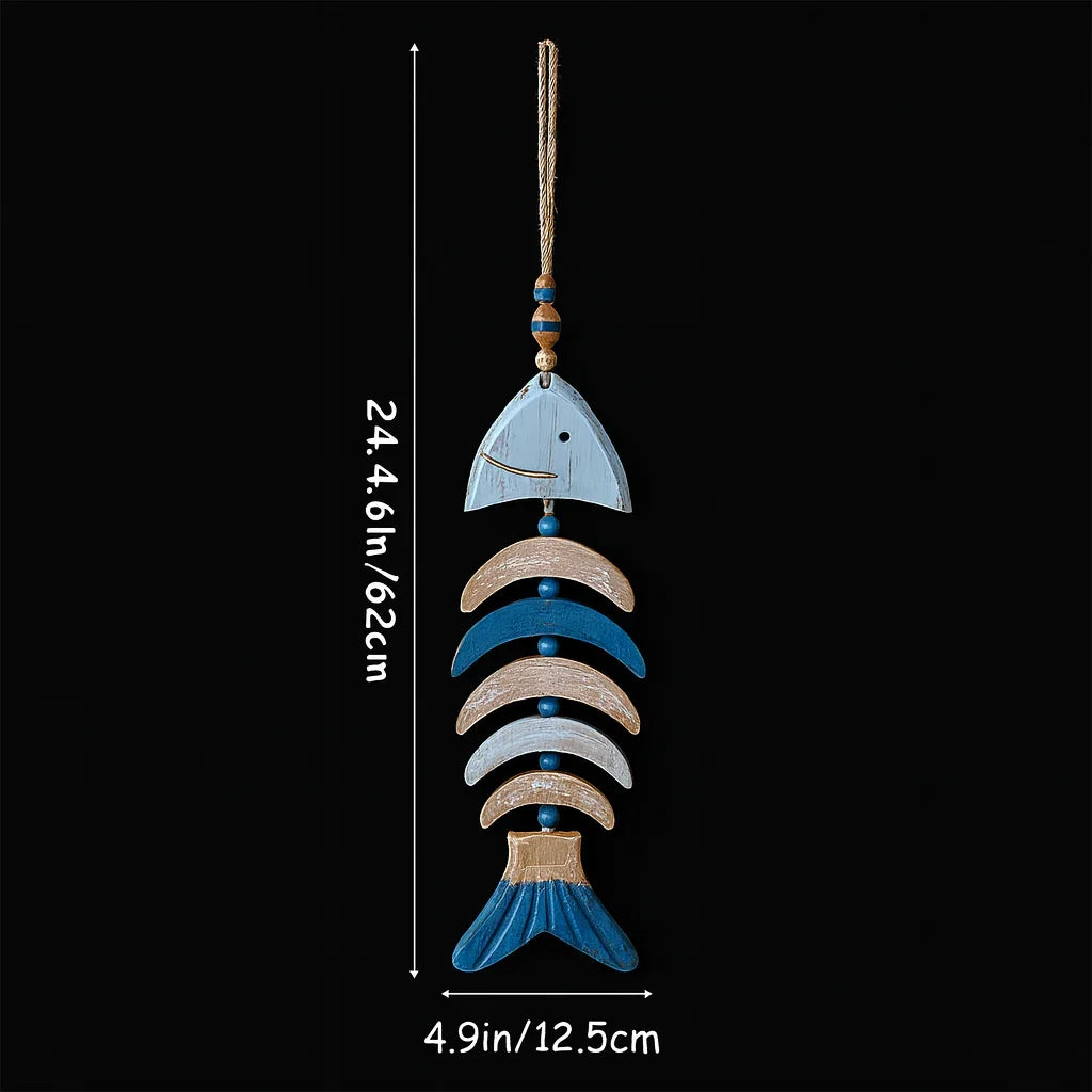 Home decor Wooden Rustic Fish Driftwood Wall Decor