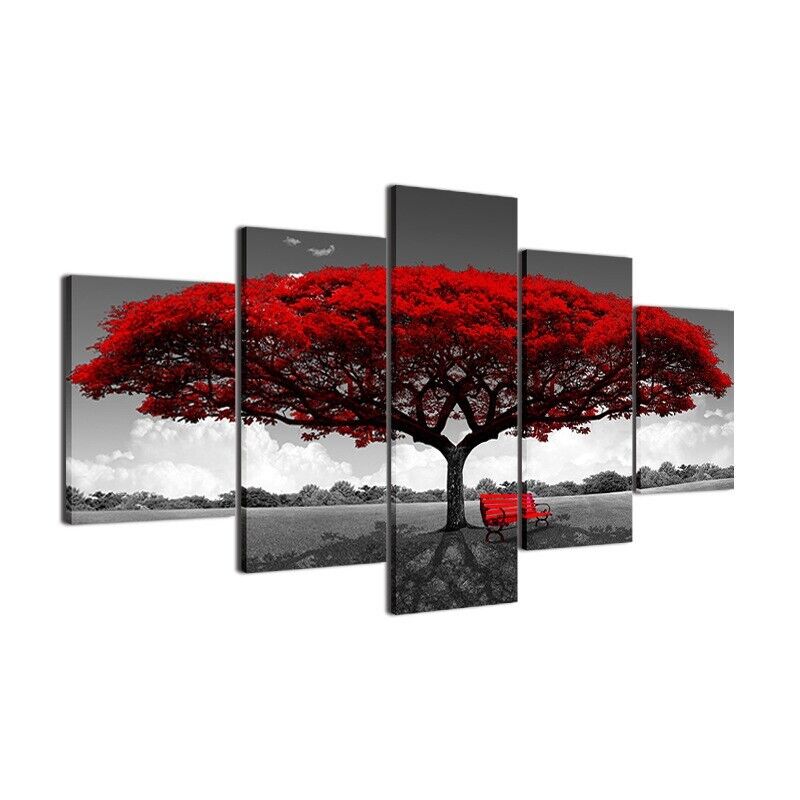 5Pcs Canvas Print Paintings Landscape Pictures Wall Art Modern Living
