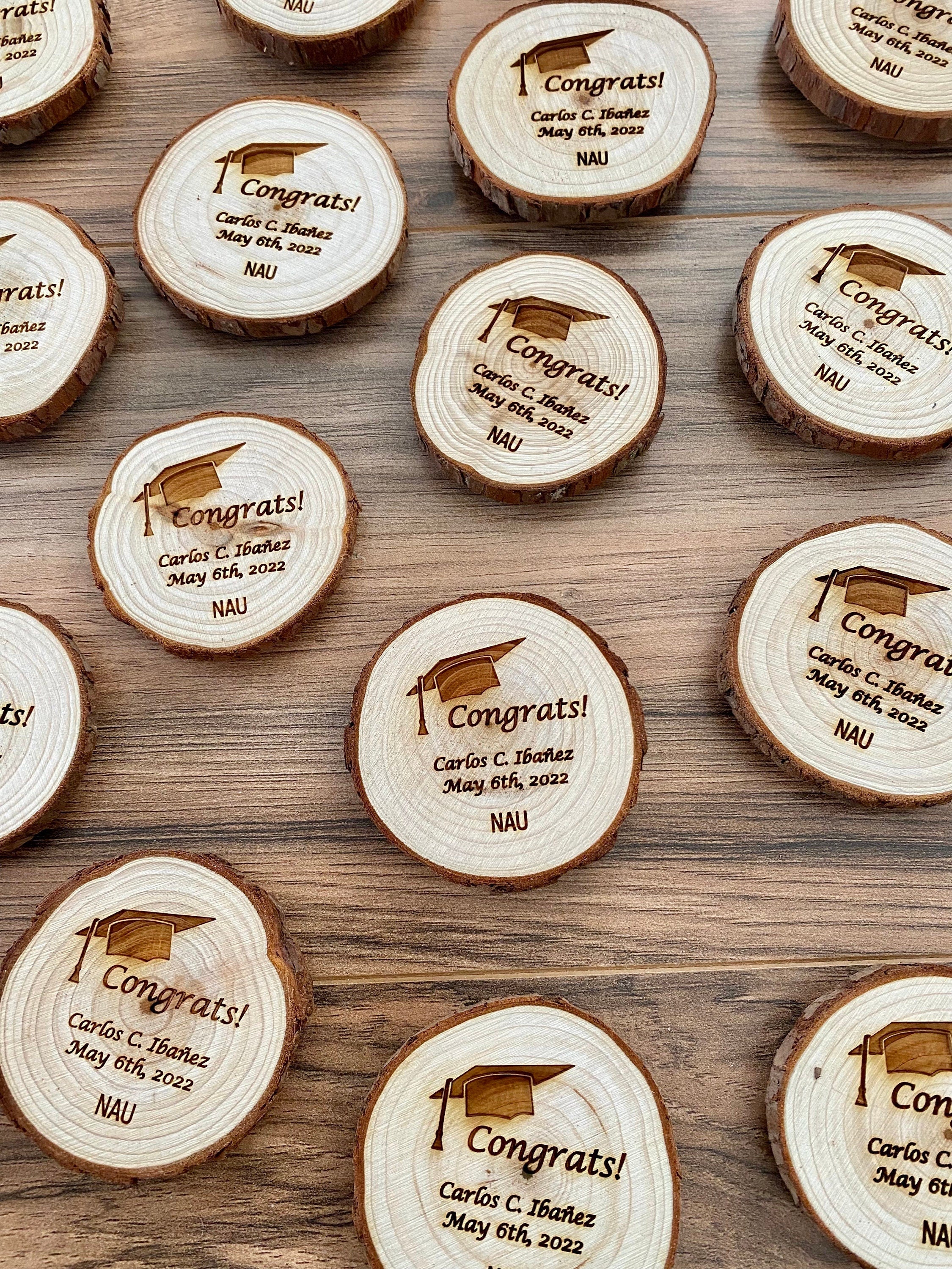 Wooden Graduation Favor or Save The Date