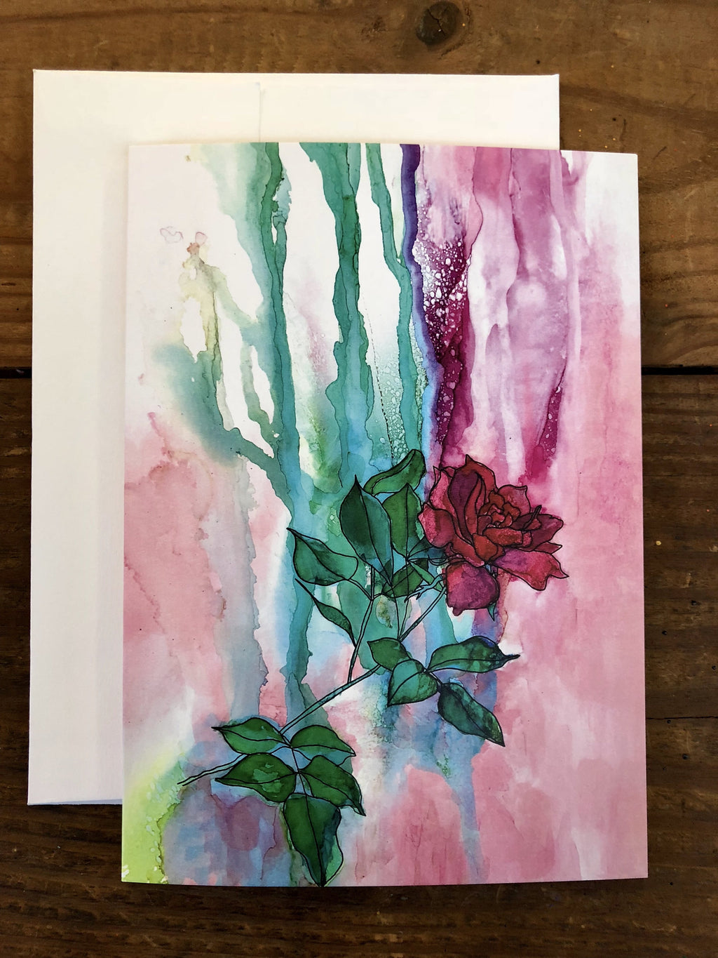 Rose from My Mother's Garden : Greeting Card