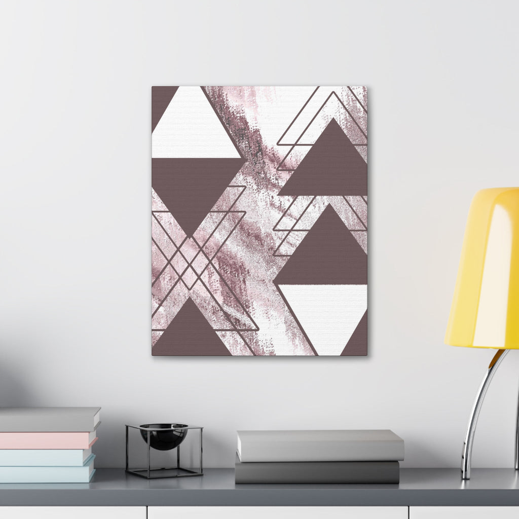 Wall Art Decor - Canvas Print Artwork - Mauve Rose and White