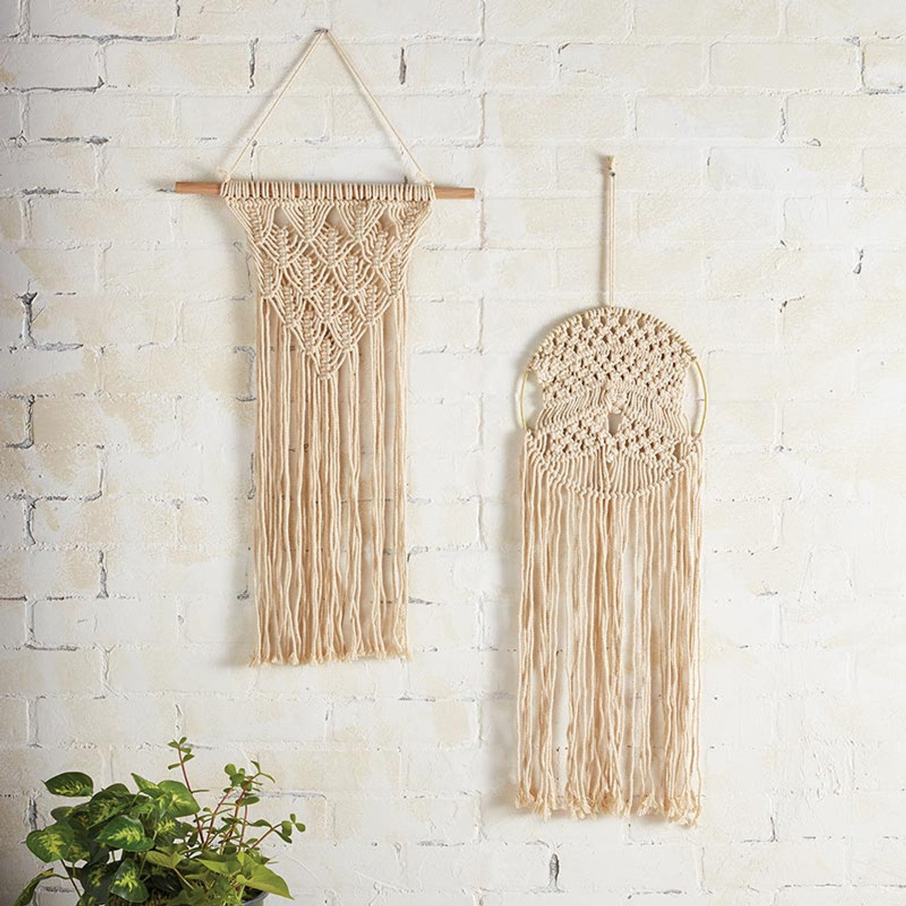 Round Hoop Macrame Bohemian Decor | Decorative Macrame Wall Hanging |