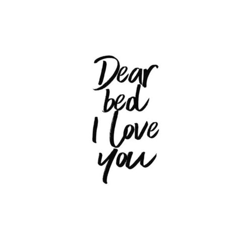 Dear Bed I Love You Typography Posters And Prints