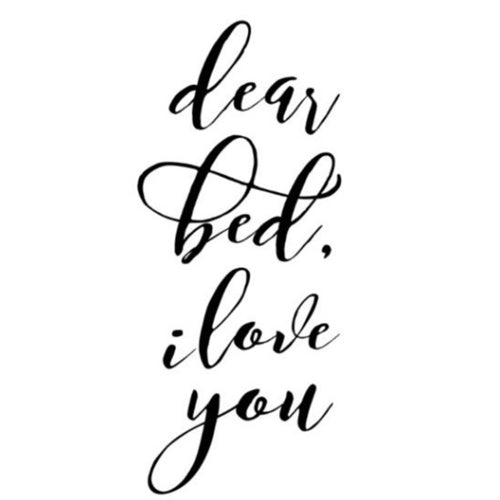 Dear Bed I Love You Typography Posters And Prints