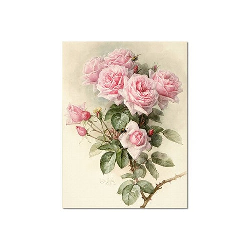 European Retro Flower Posters Print Home