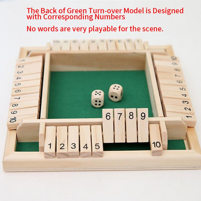 Funny Child Traditional Wooden Shut The Box Gift