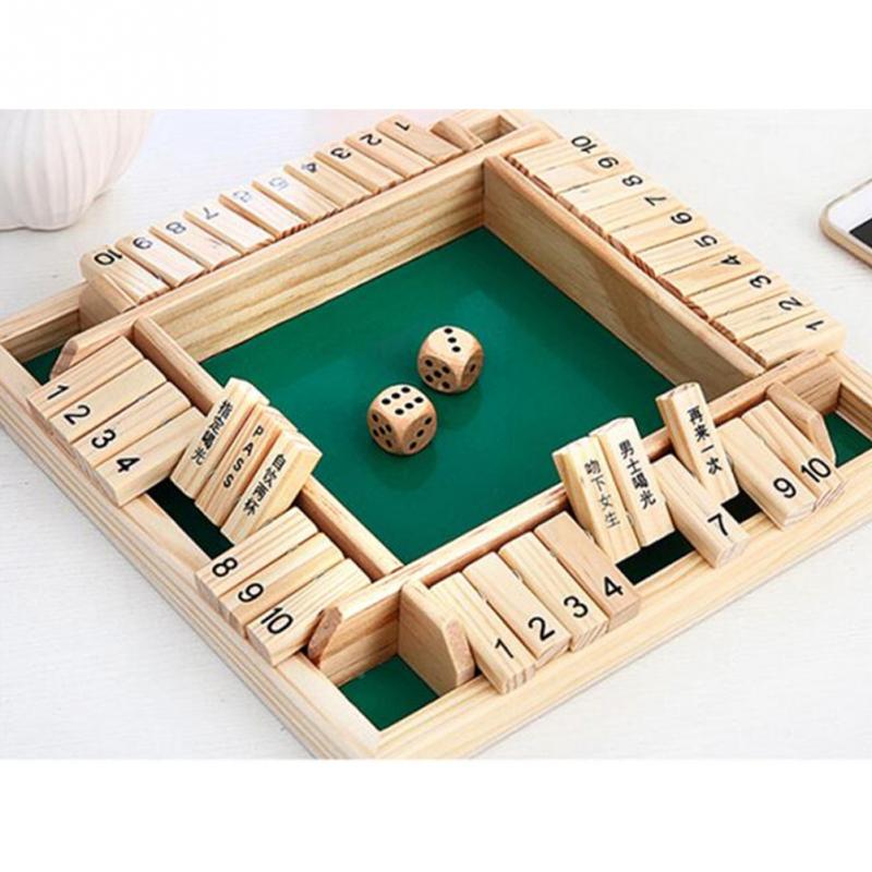 Funny Child Traditional Wooden Shut The Box Gift