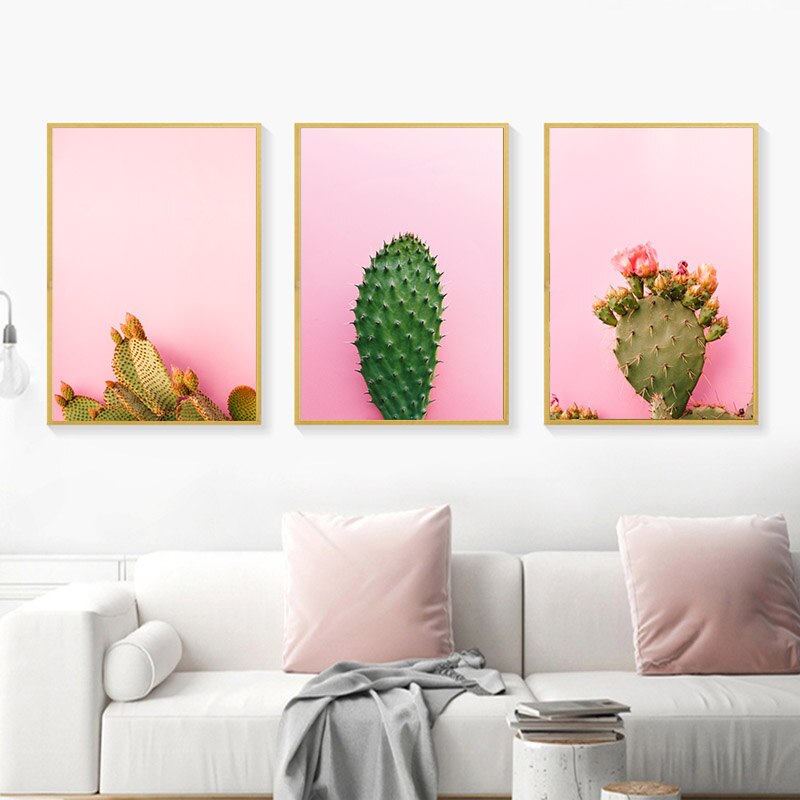 Succulent Plant Cactus Canvas Poster