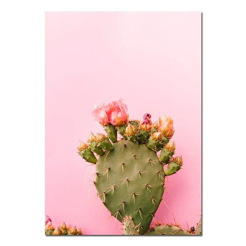 Succulent Plant Cactus Canvas Poster