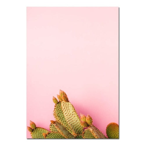 Succulent Plant Cactus Canvas Poster