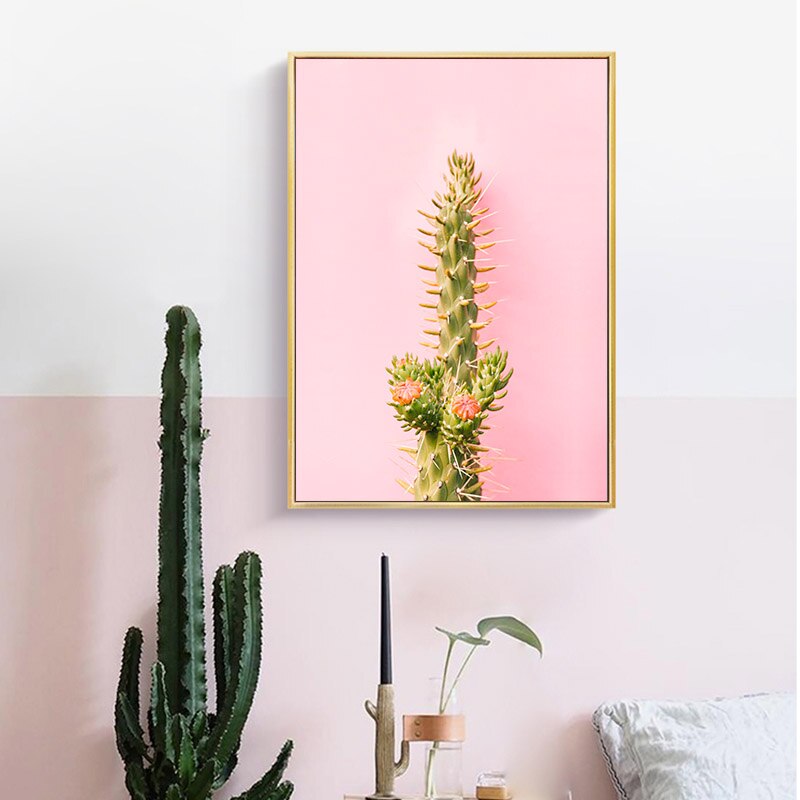 Succulent Plant Cactus Canvas Poster