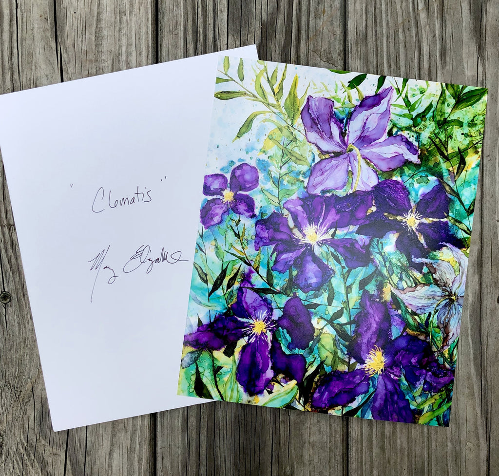 Purple Clematis : Prints
