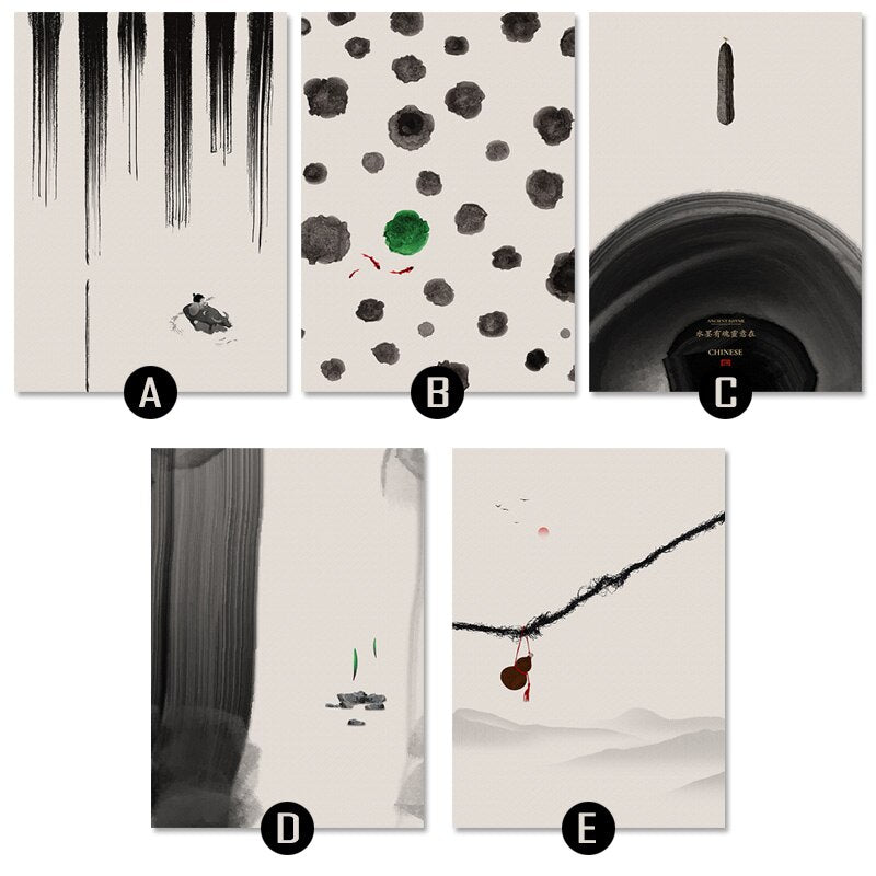 Ink Painting Canvas Printings Household Living