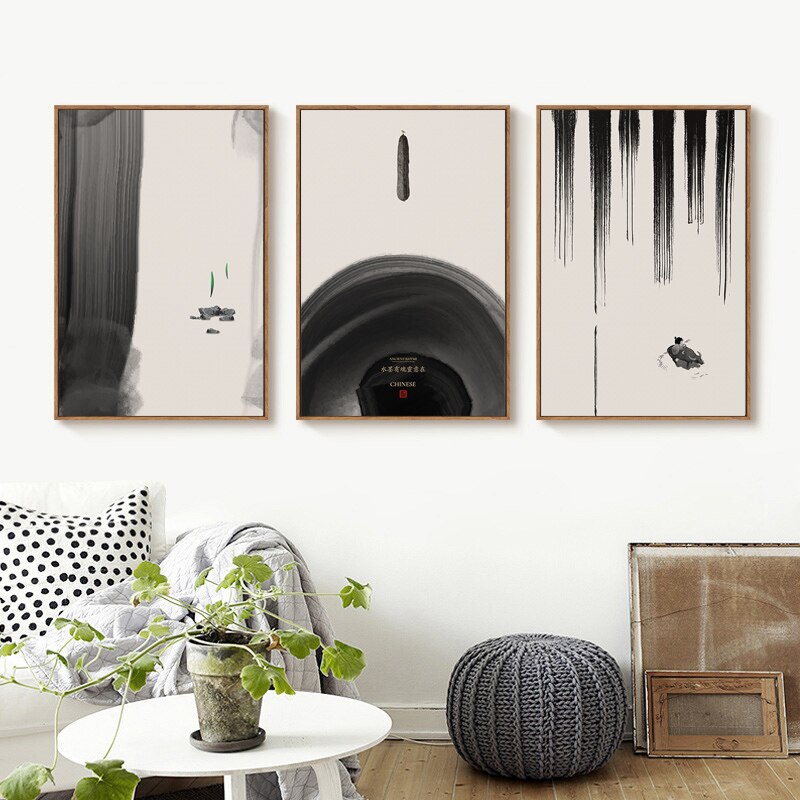 Ink Painting Canvas Printings Household Living