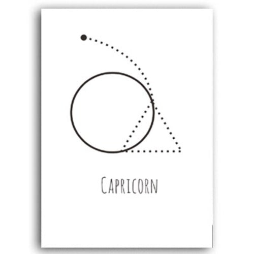 Minimalist Geometric Constellation Abstract Canvas