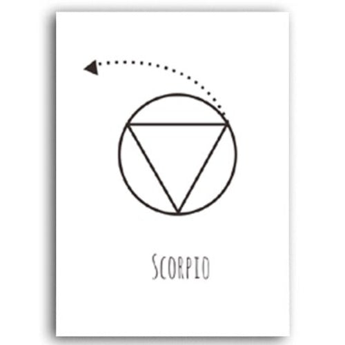 Minimalist Geometric Constellation Abstract Canvas