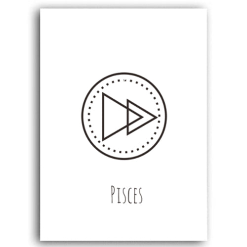 Minimalist Geometric Constellation Abstract Canvas