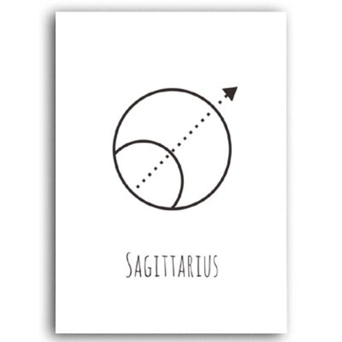 Minimalist Geometric Constellation Abstract Canvas