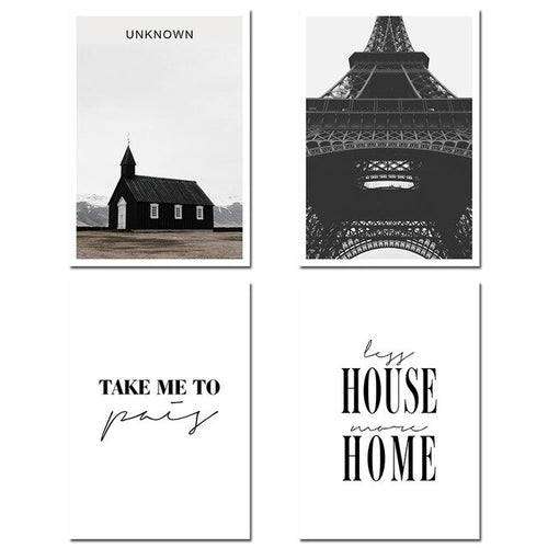 Paris Landscape Canvas Art Posters Prints