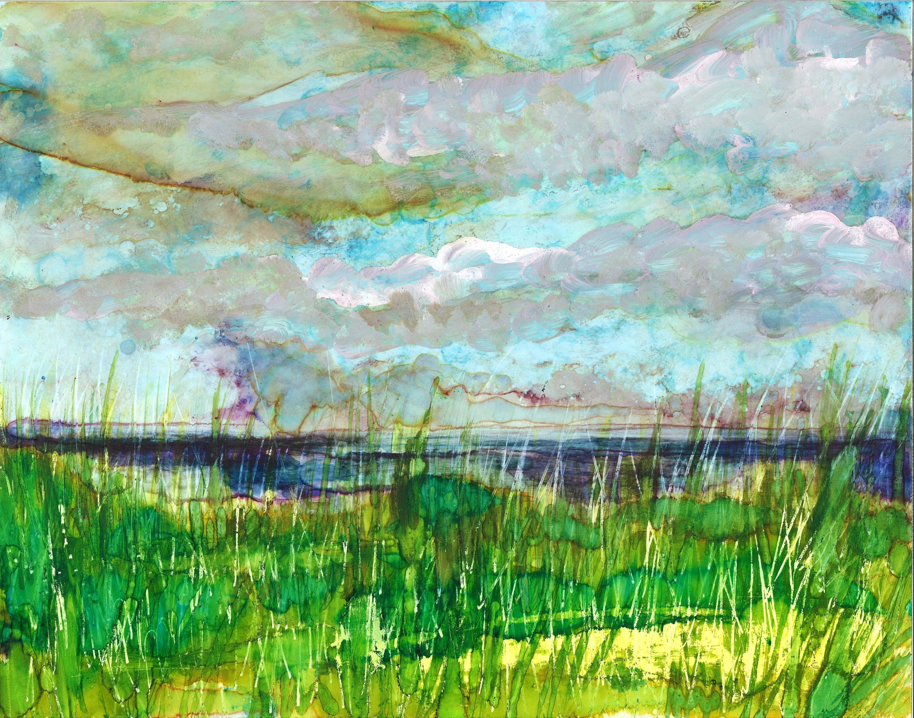 Stormy Beach : Greeting Card