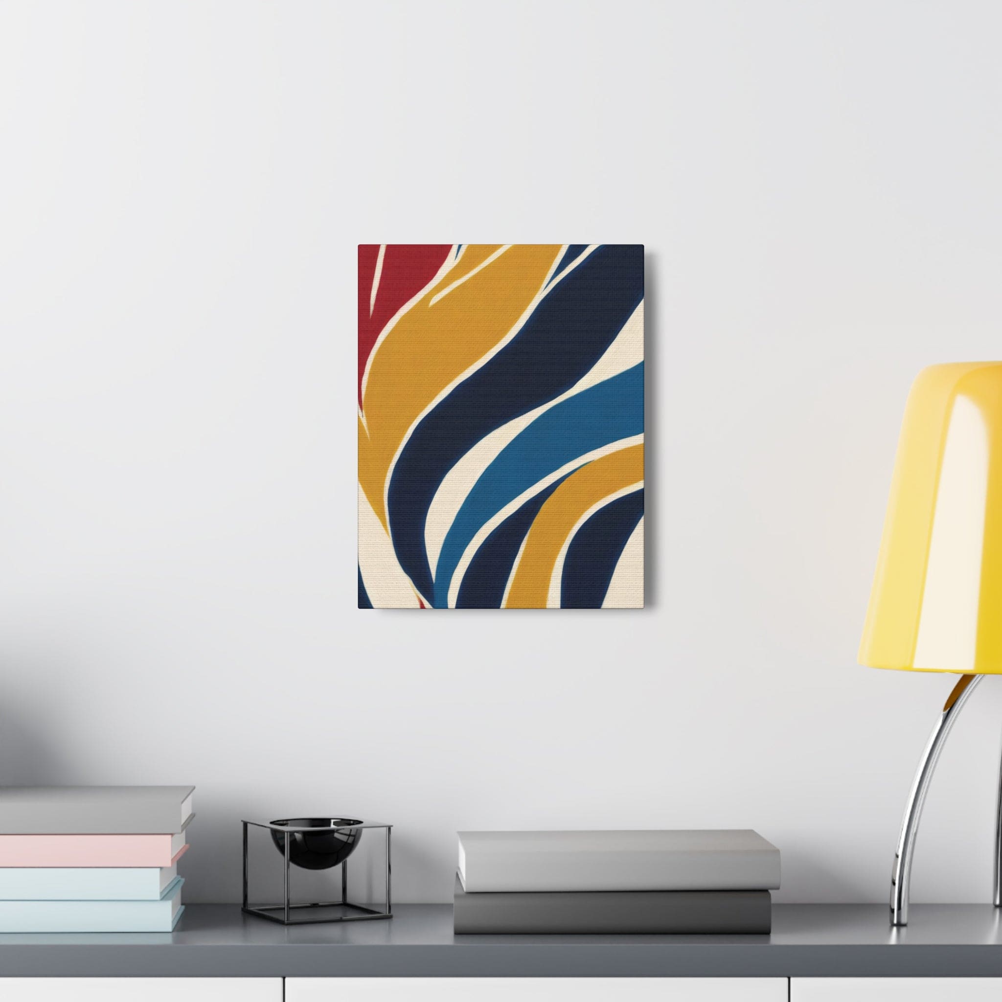 Canvas Wall Art Decor - Abstract Multicolor Swirl Line Pattern 78386
