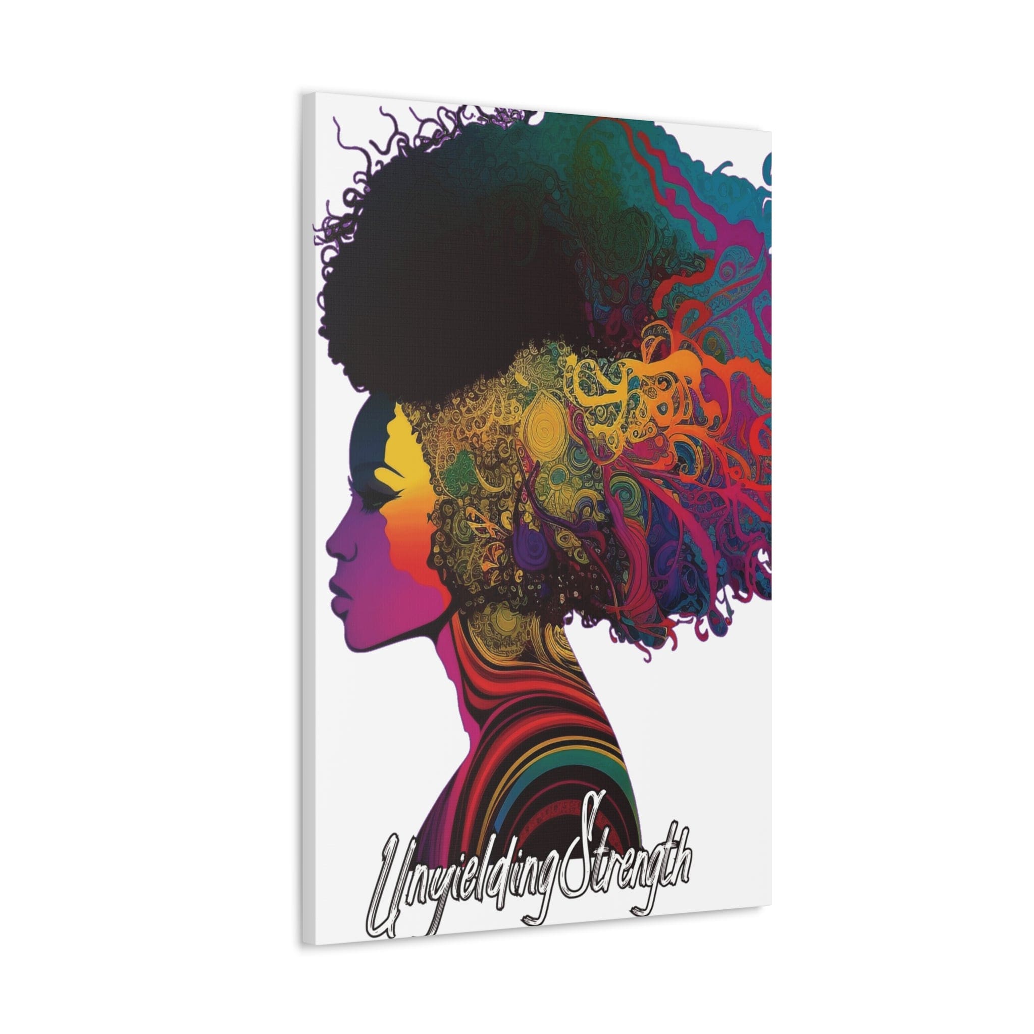 Canvas Wall Art Decor - Female Warrior Clipart Bold Essence