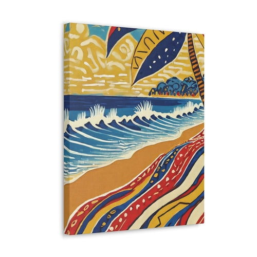 Canvas Wall Art Decor - Pop Color Beach