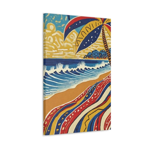 Canvas Wall Art Decor - Pop Color Beach