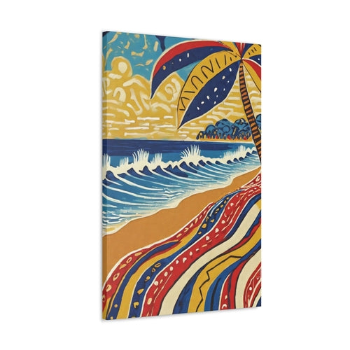 Canvas Wall Art Decor - Pop Color Beach