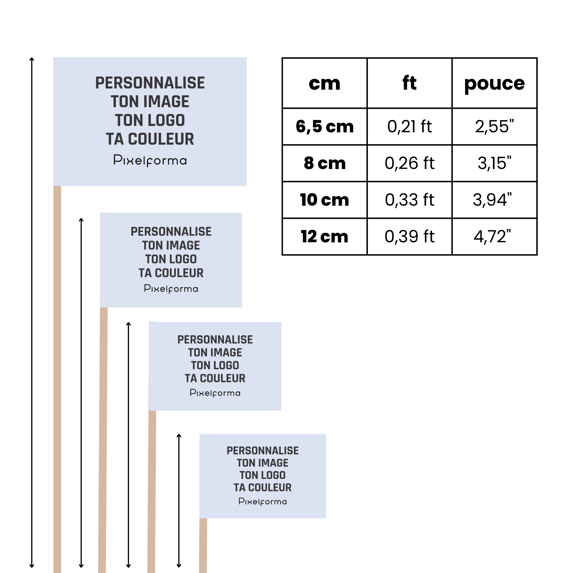 Cure-dents Drapeau de Mayotte en plusieurs tailles