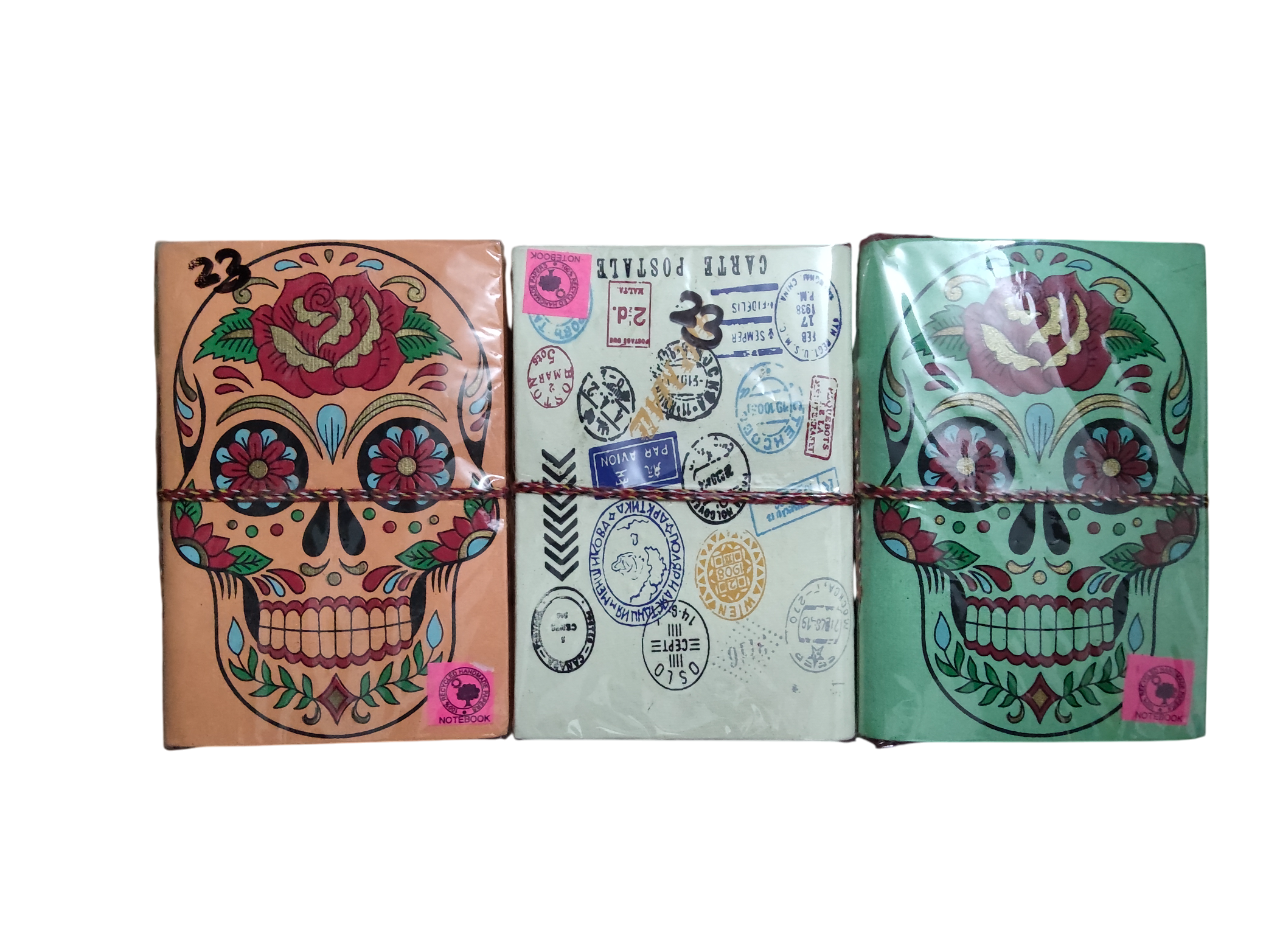 Set of 3 handmade printed diary