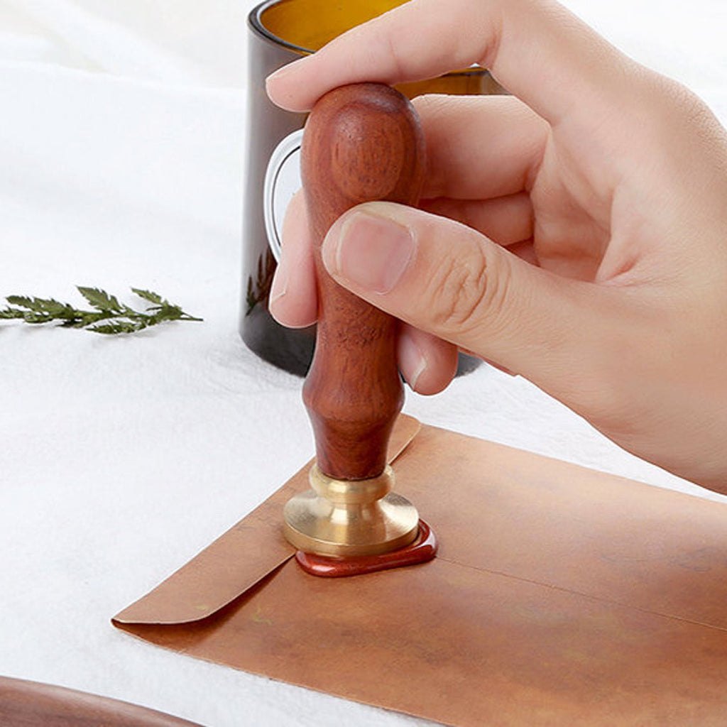 Sun Moon Wax Seal Stamp with Wooden Handle