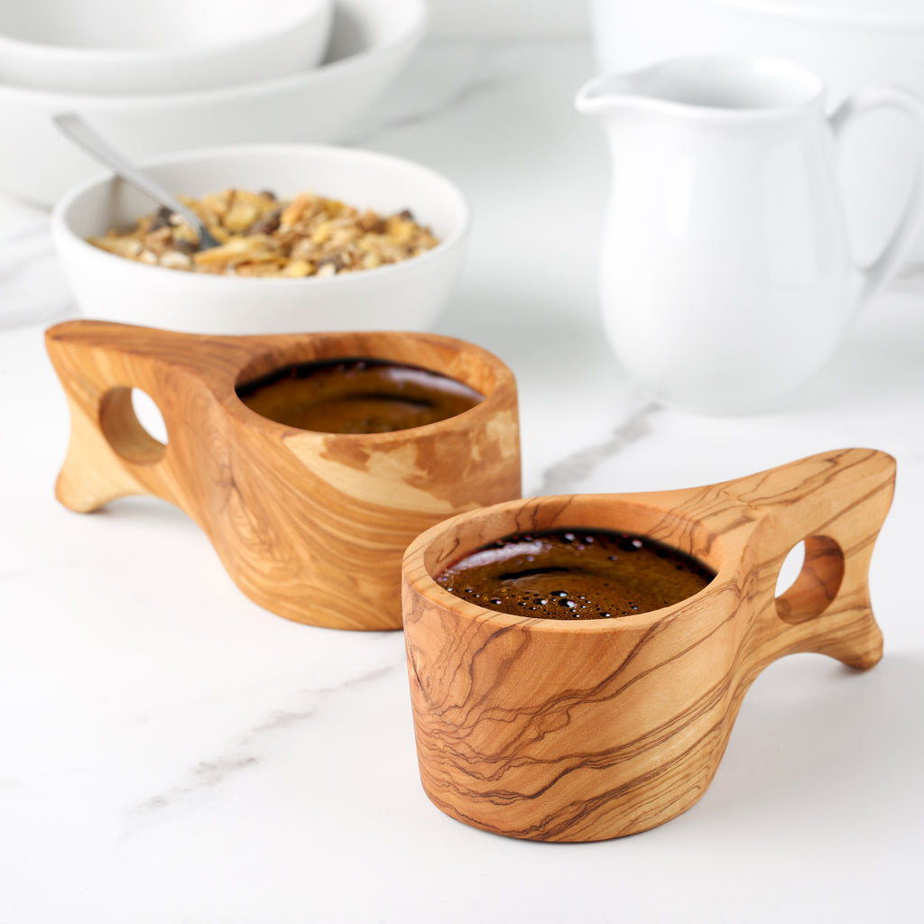 Handmade Olive Wood Kuksa Cup
