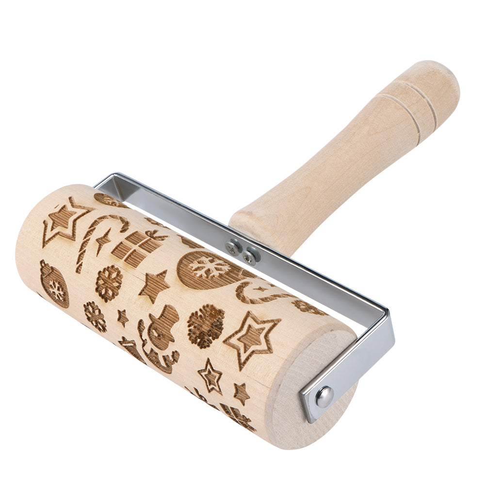 Christmas Wooden Rolling Pins Cookies