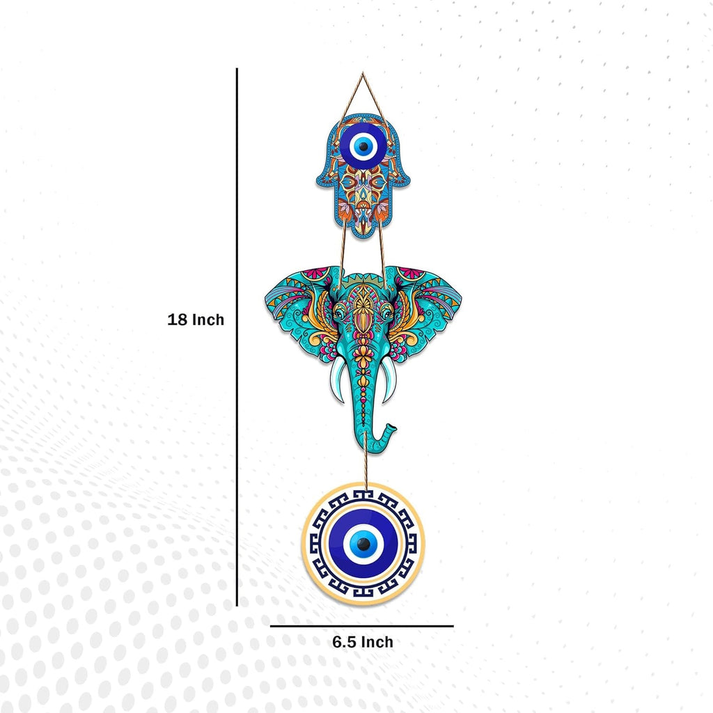 Designer Elephant Wooden Wall Hanging for Home Decor