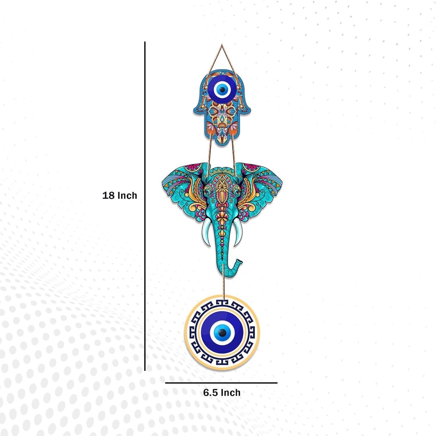 Designer Elephant Wooden Wall Hanging for Home Decor