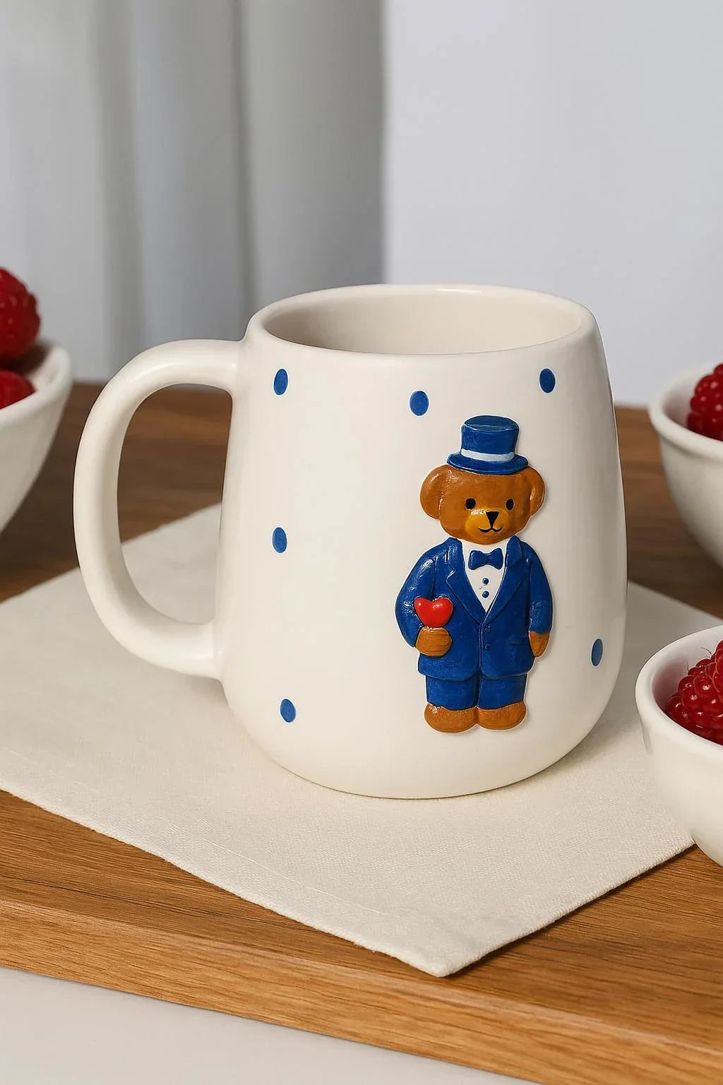 Handmade Embossed Groom Mug for Special Wedding Moments