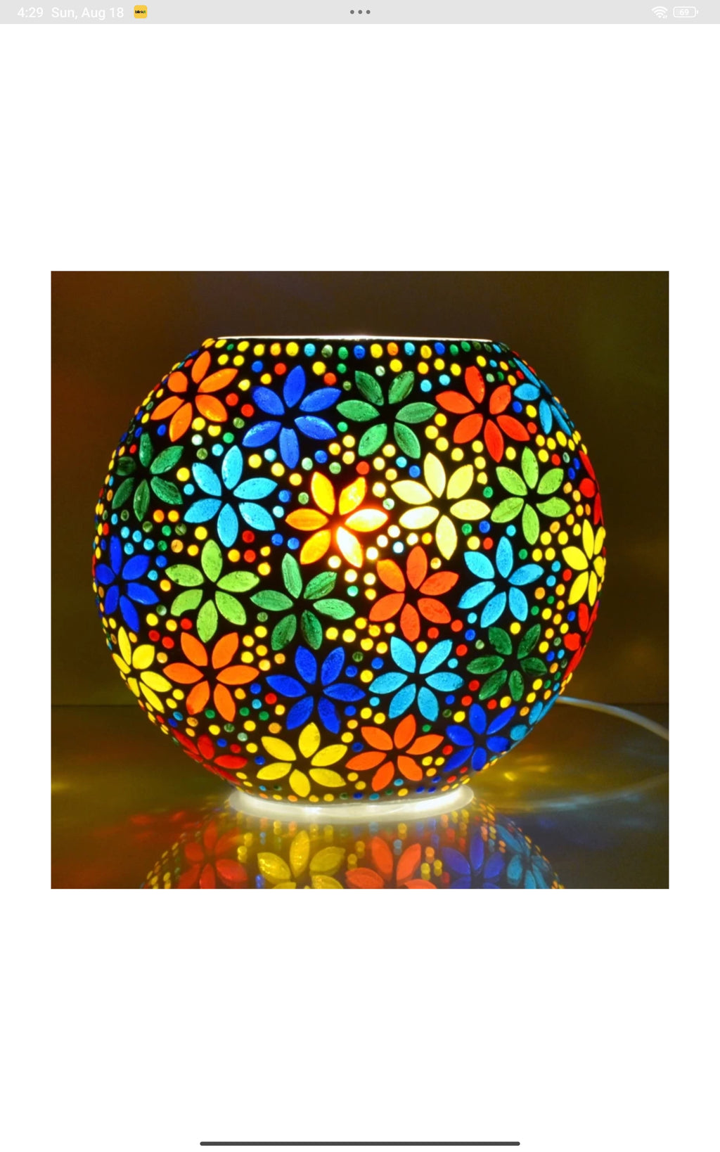 Mosaic lamp