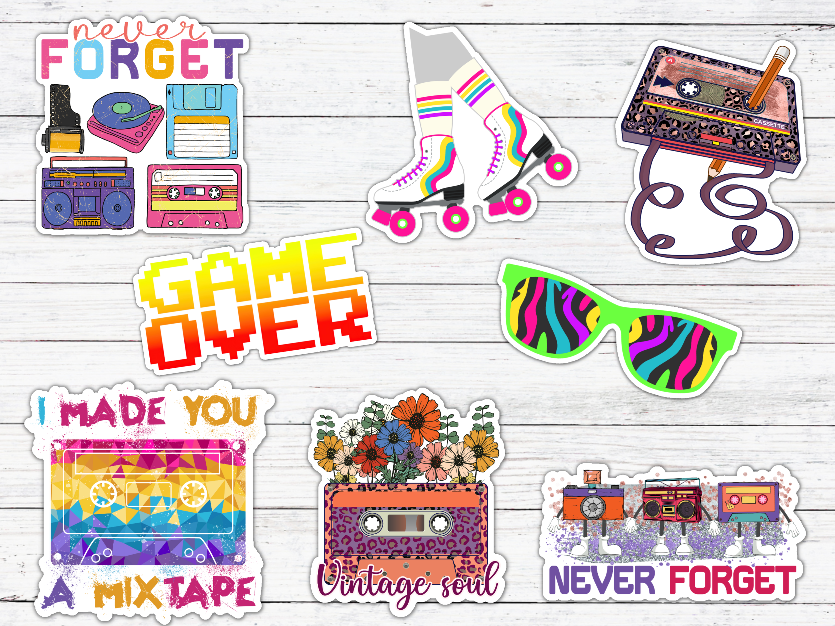 Never Forget (5 items) Sticker/Magnet