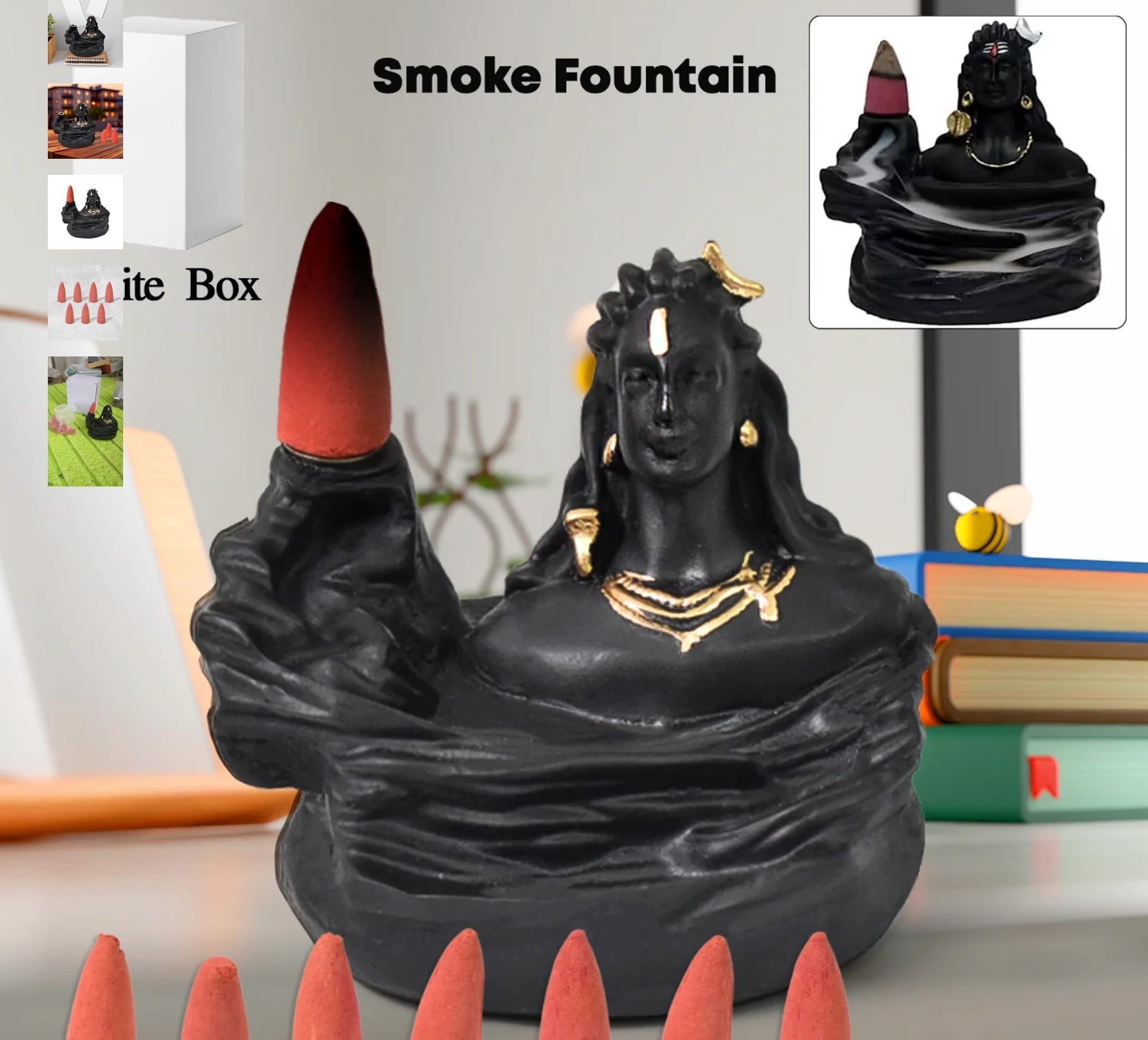 Adiyogi smoke fountain