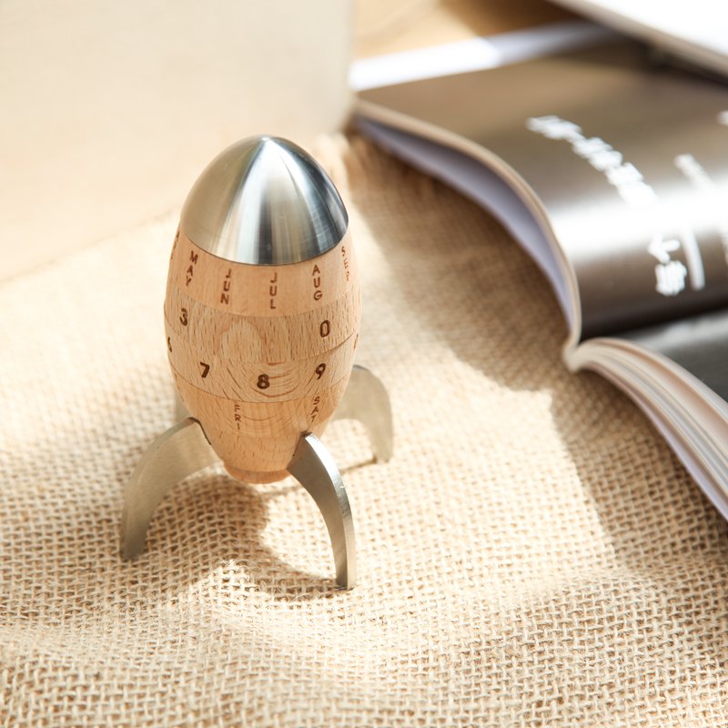 Wooden Rocket Calendar
