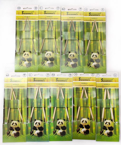 Bamboo Fixed Circular Knitting Needle 80 cm